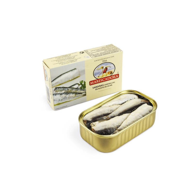 Sardinas (Sardinillas) en aceite de oliva 10/12 Piezas