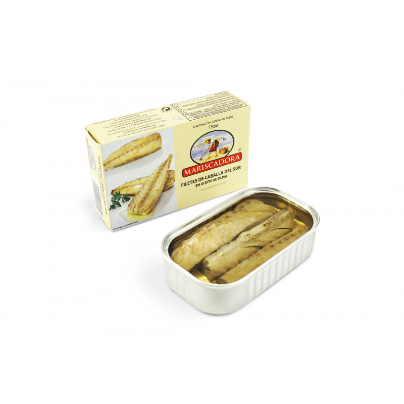 Filetes De Caballa Del Sur en aceite de oliva